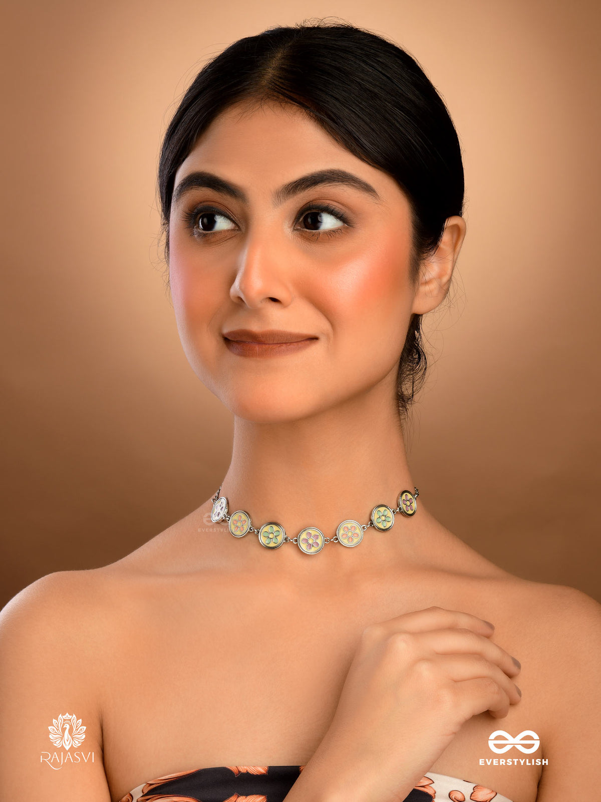 Petal Parade - Enamelled Vintage Style Choker