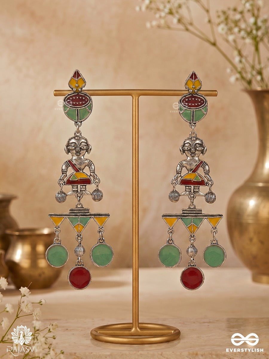 Carnival Chaos - Geometric Statement Earring