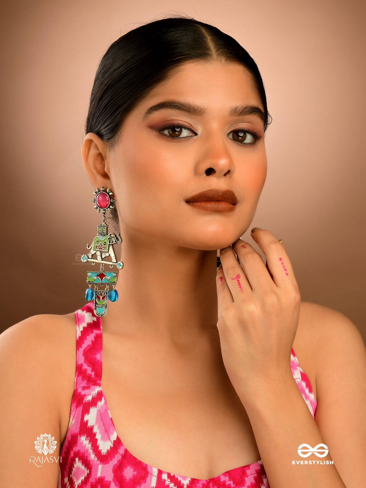 Carnival Ride - Funky Oxidised Jodhpuri Jhumkas