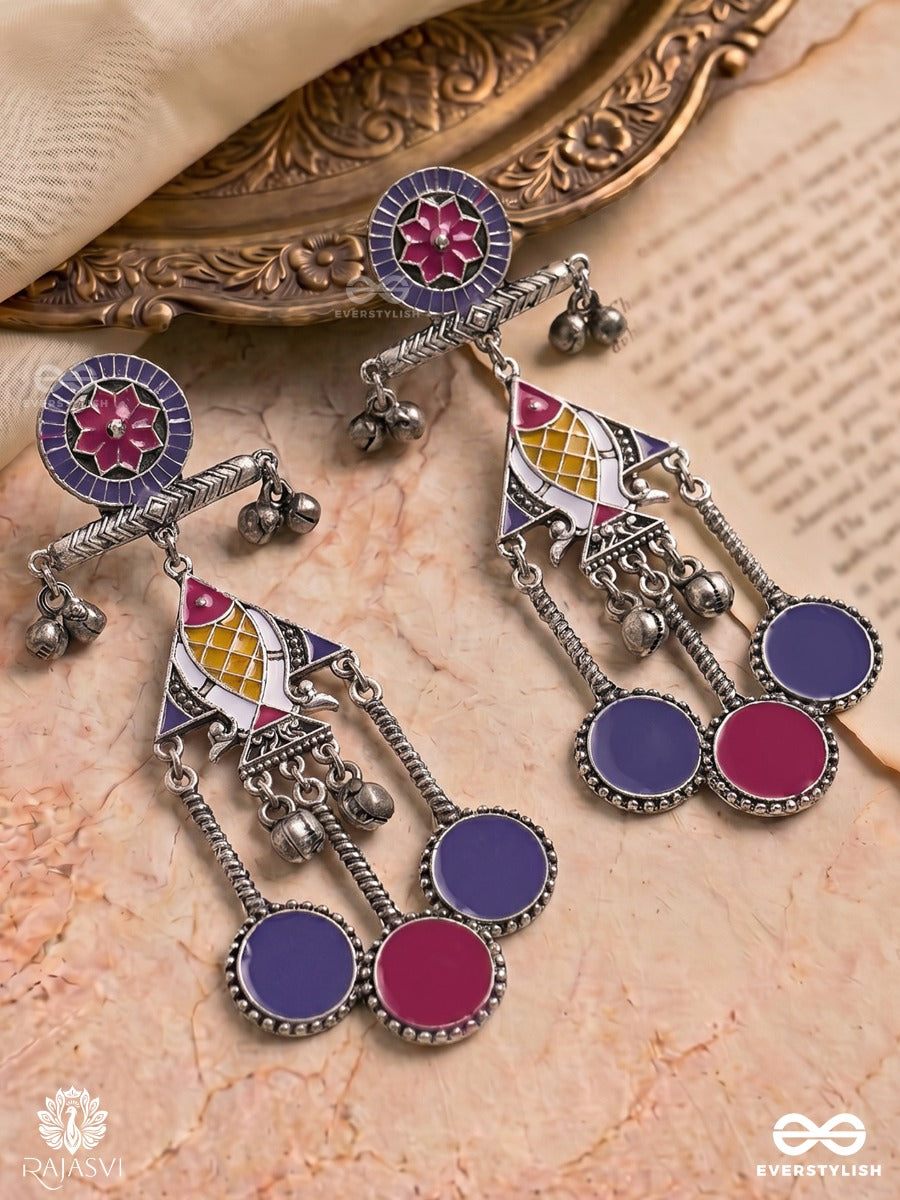 Gulal Beats - Enamel Dangle Earring