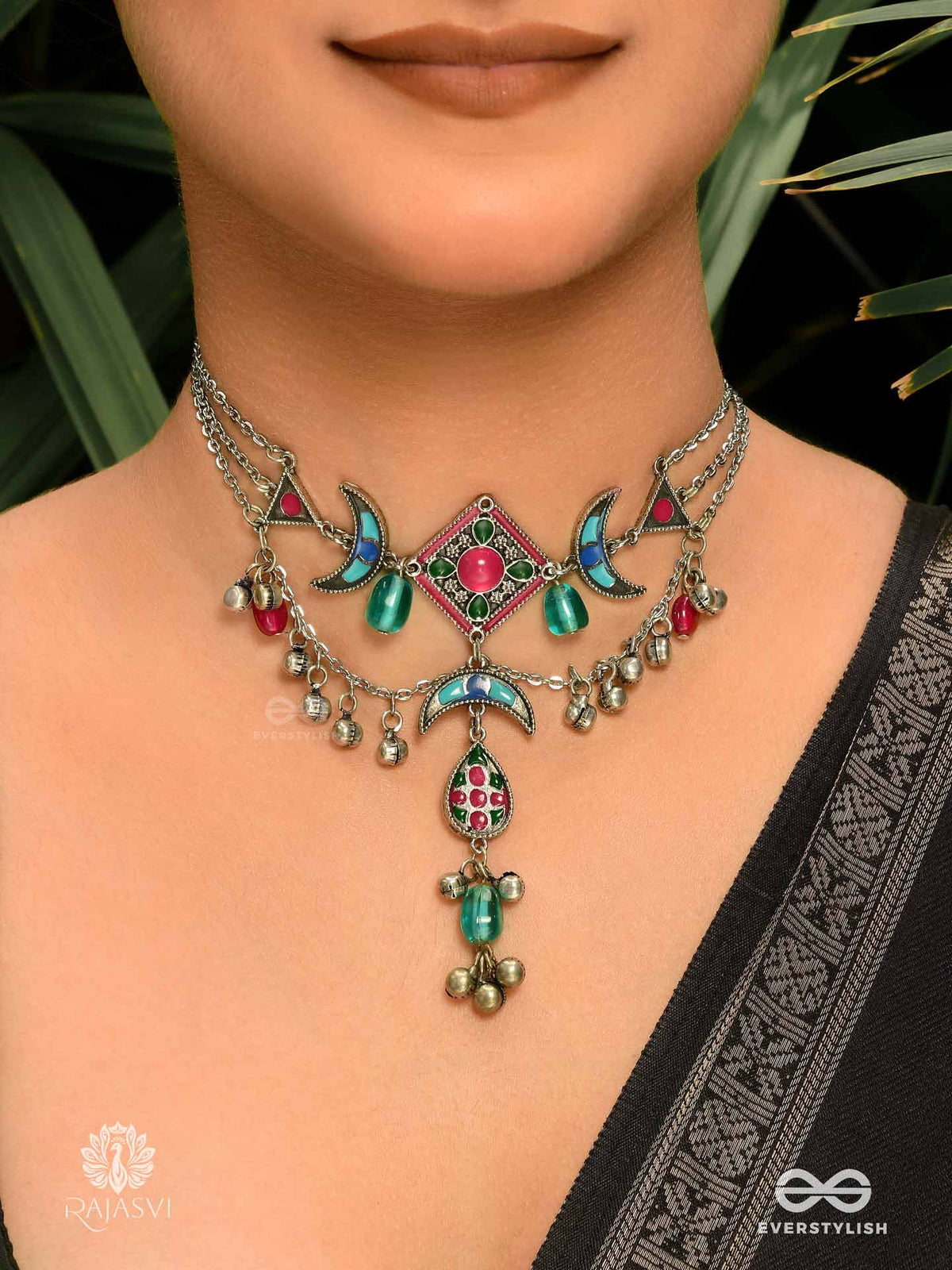 Moonfesta - Ethnic Crescent Necklace