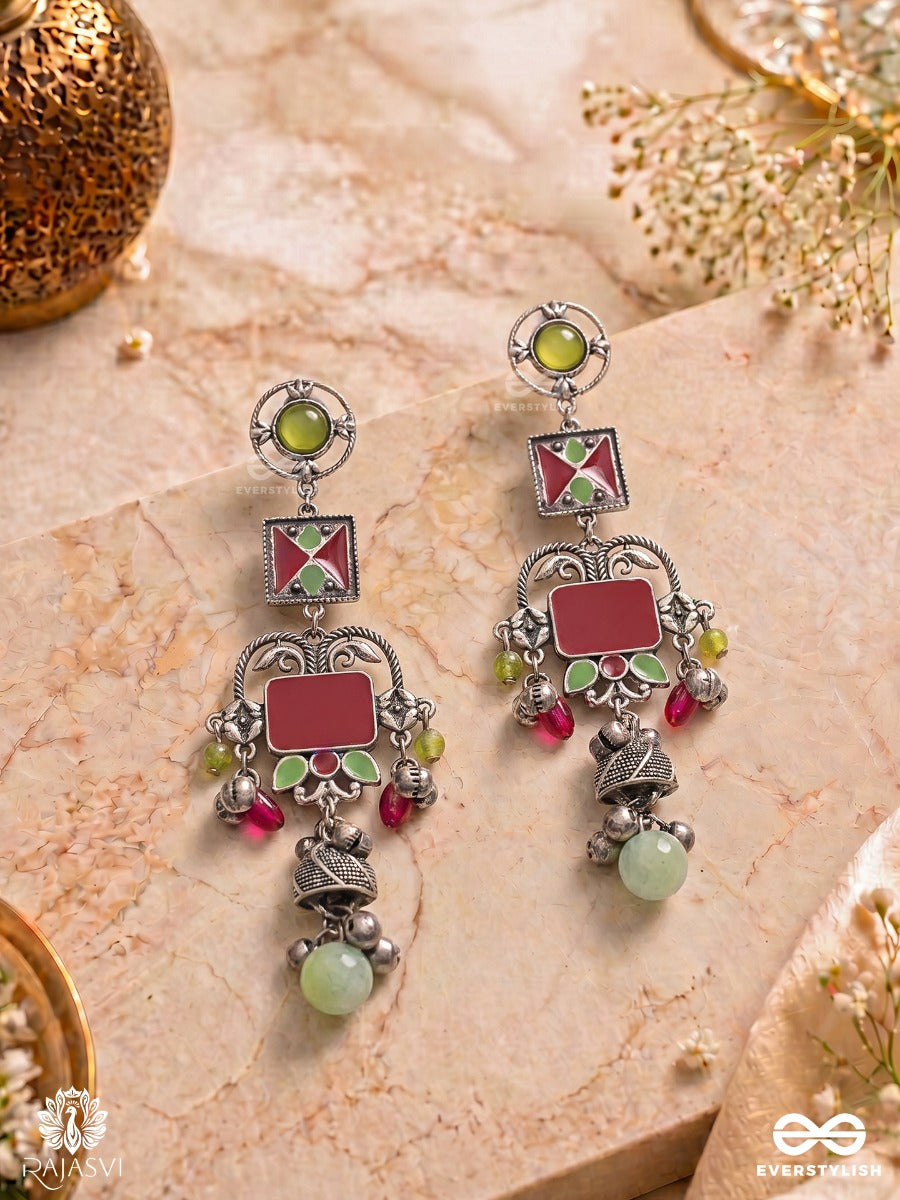 Festive Pop - Artistic Statement Jodhpuri Jhumkas