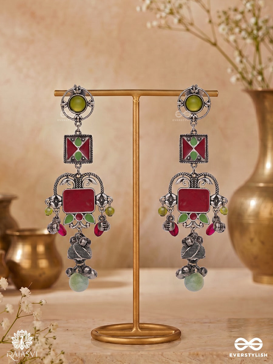 Festive Pop - Artistic Statement Jodhpuri Jhumkas