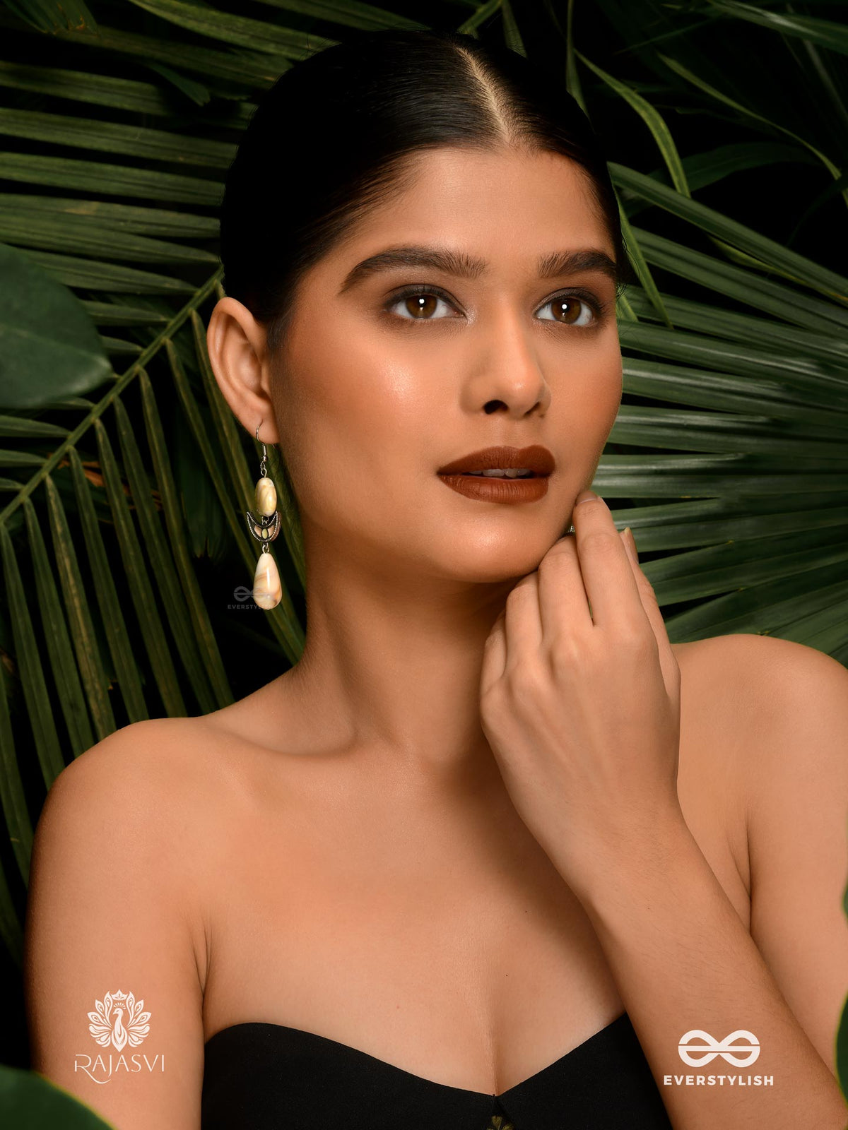 Sand Glow - Earthy Stone Sandstone Earring