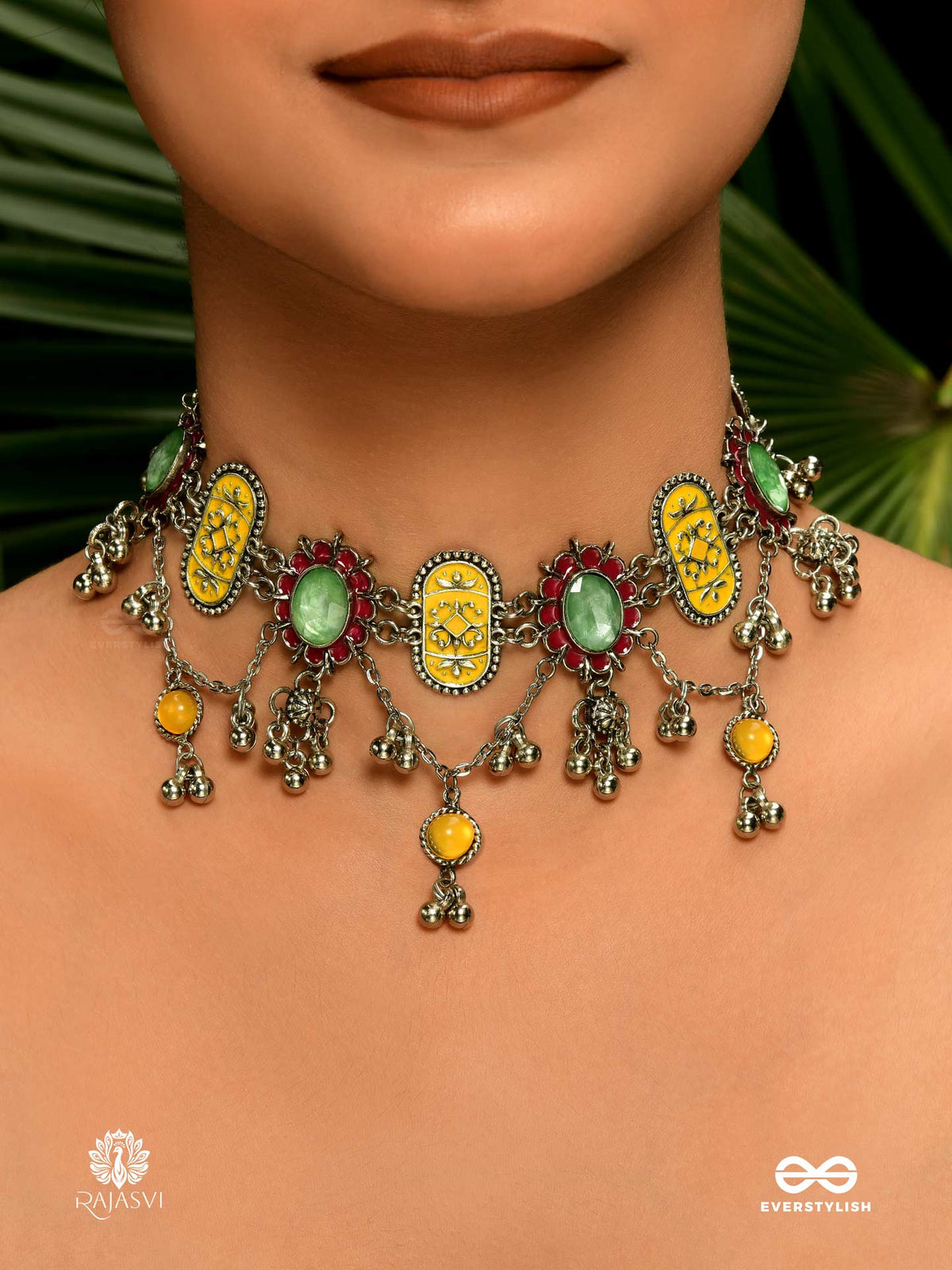 Citrus Dawn - Vibrant Enamel Necklace