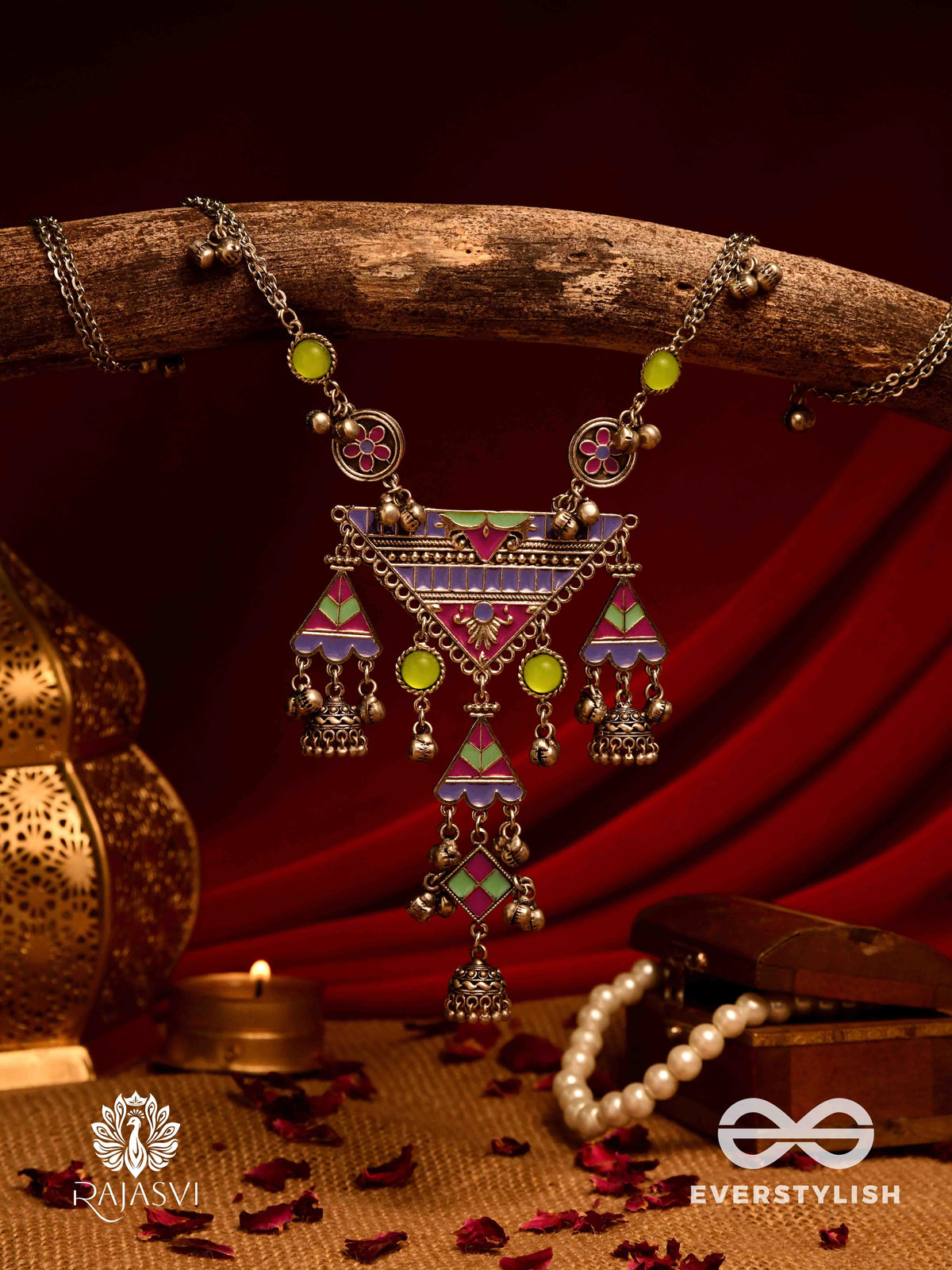 Folkraaga - Heritage-Inspired Oxidised Necklace