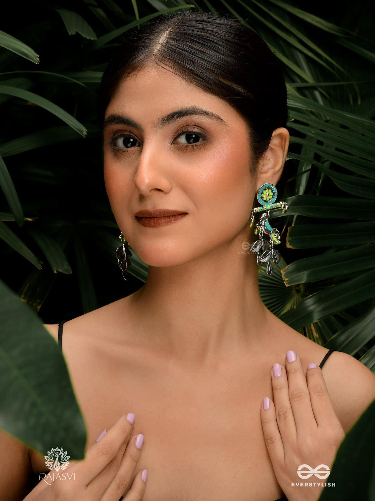 Breezy Chirp - Playful Pastel Oxidised Earring
