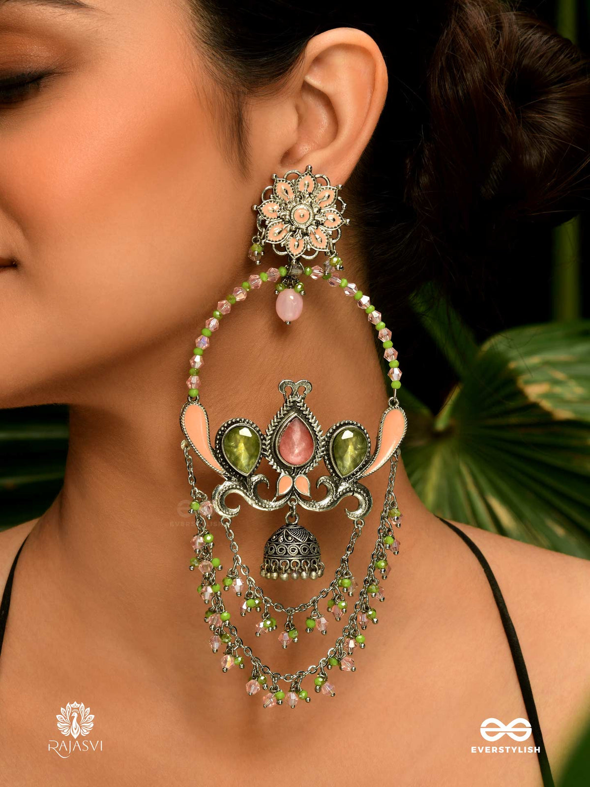 Pastel Whim - Statement Enamelled Chandbali