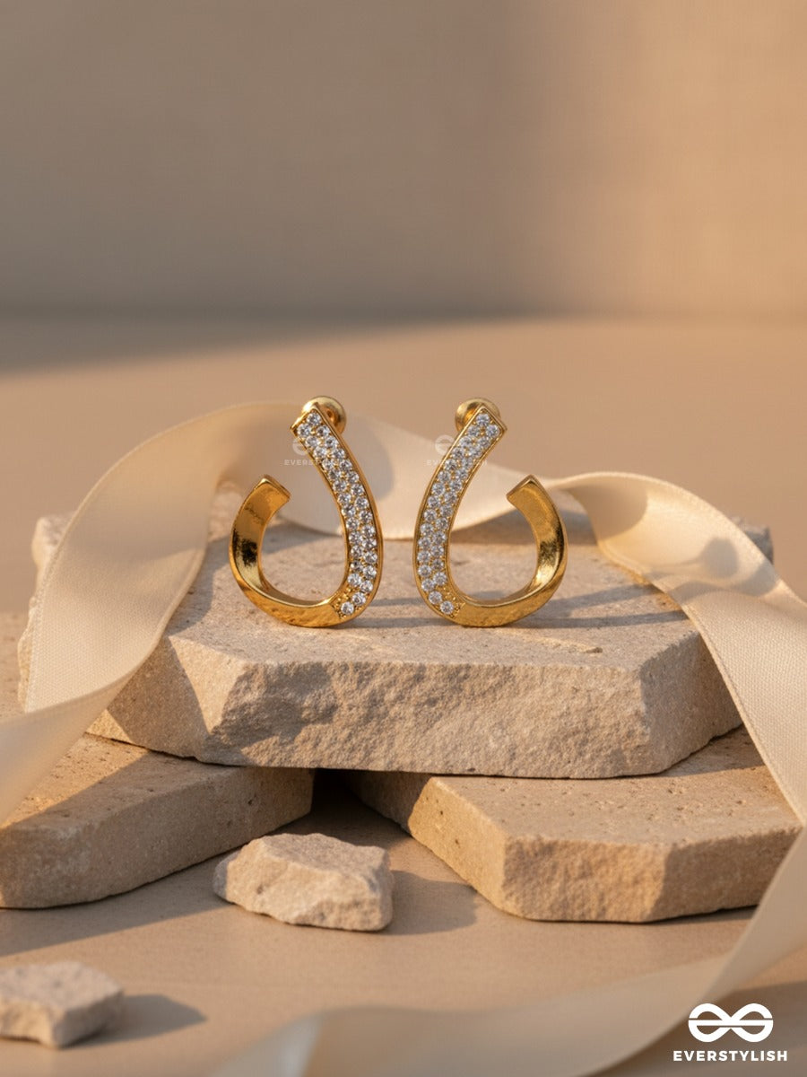 Sheen Bend-Soft Curved Gold Hoops