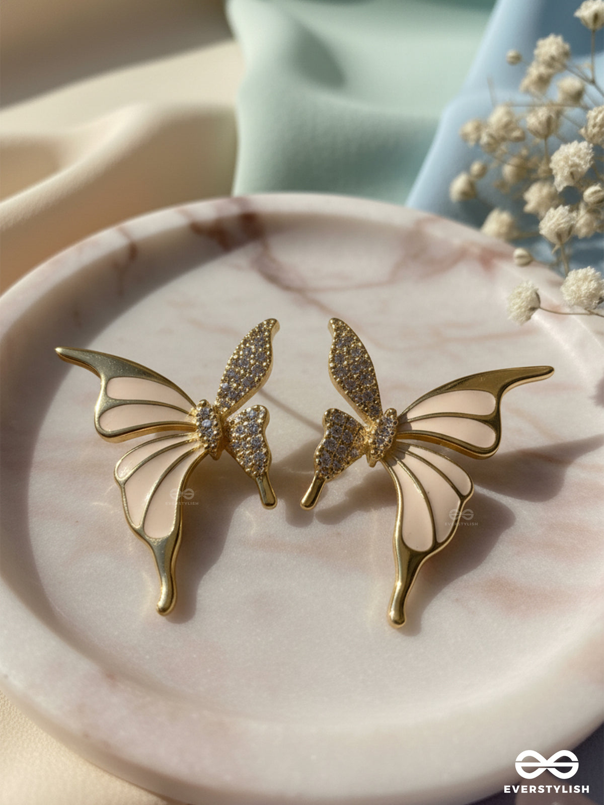 The Ethera - Angelic Golden Fairy Studs