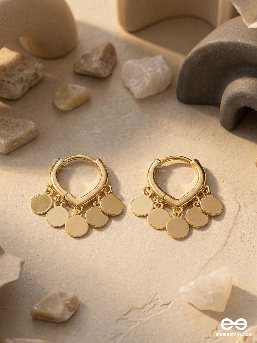 Twirl Tokens - Playful Golden Mini Hoops