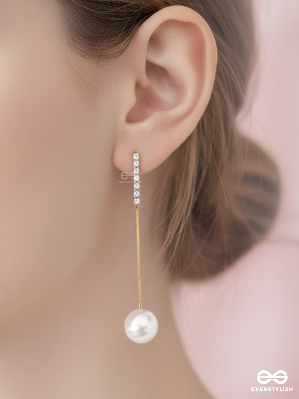 Pearl Wand - Pearl Drop Earrings