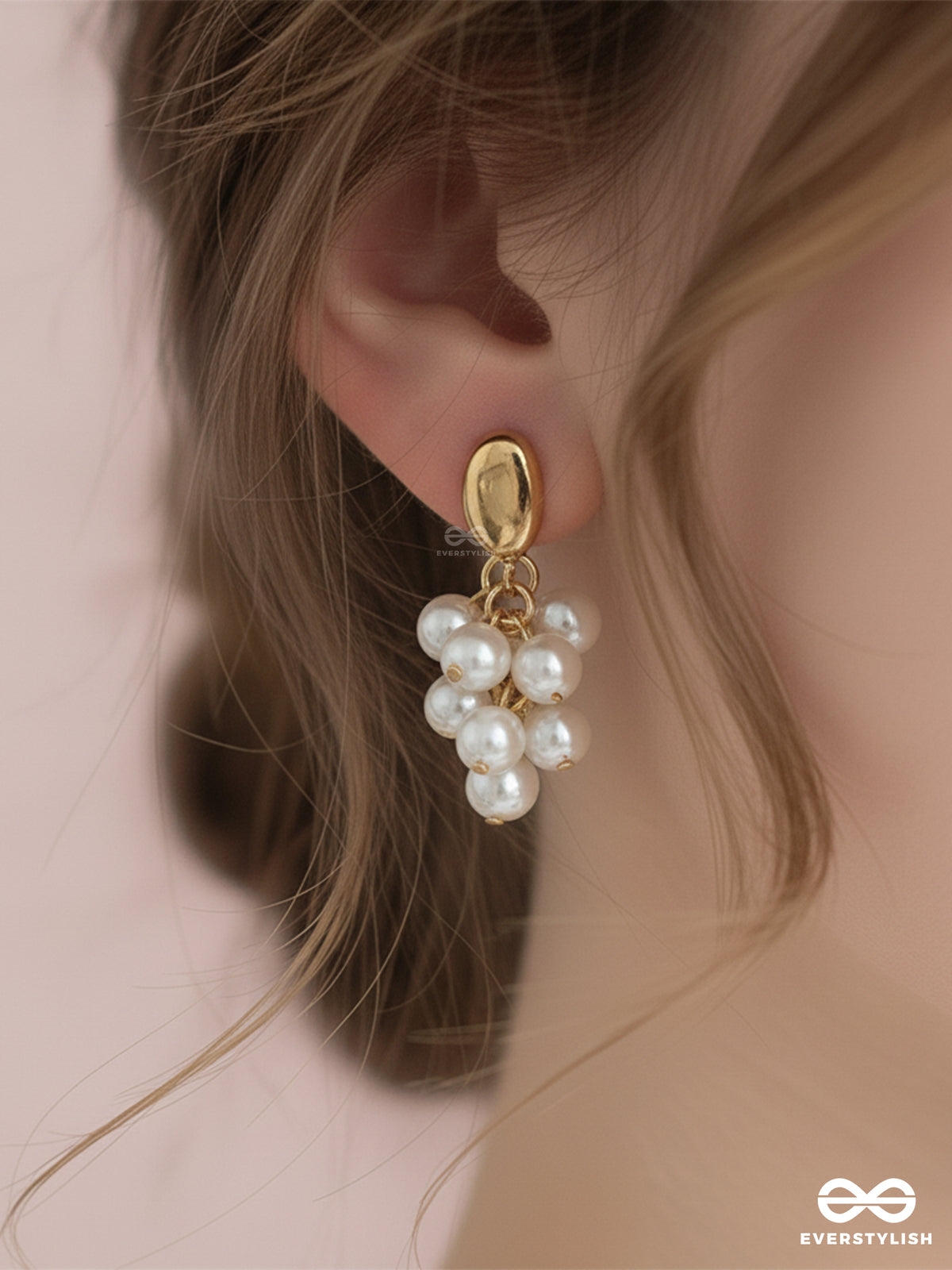 Pearl Chime - Dainty Multi-Pearl Drop Earrings