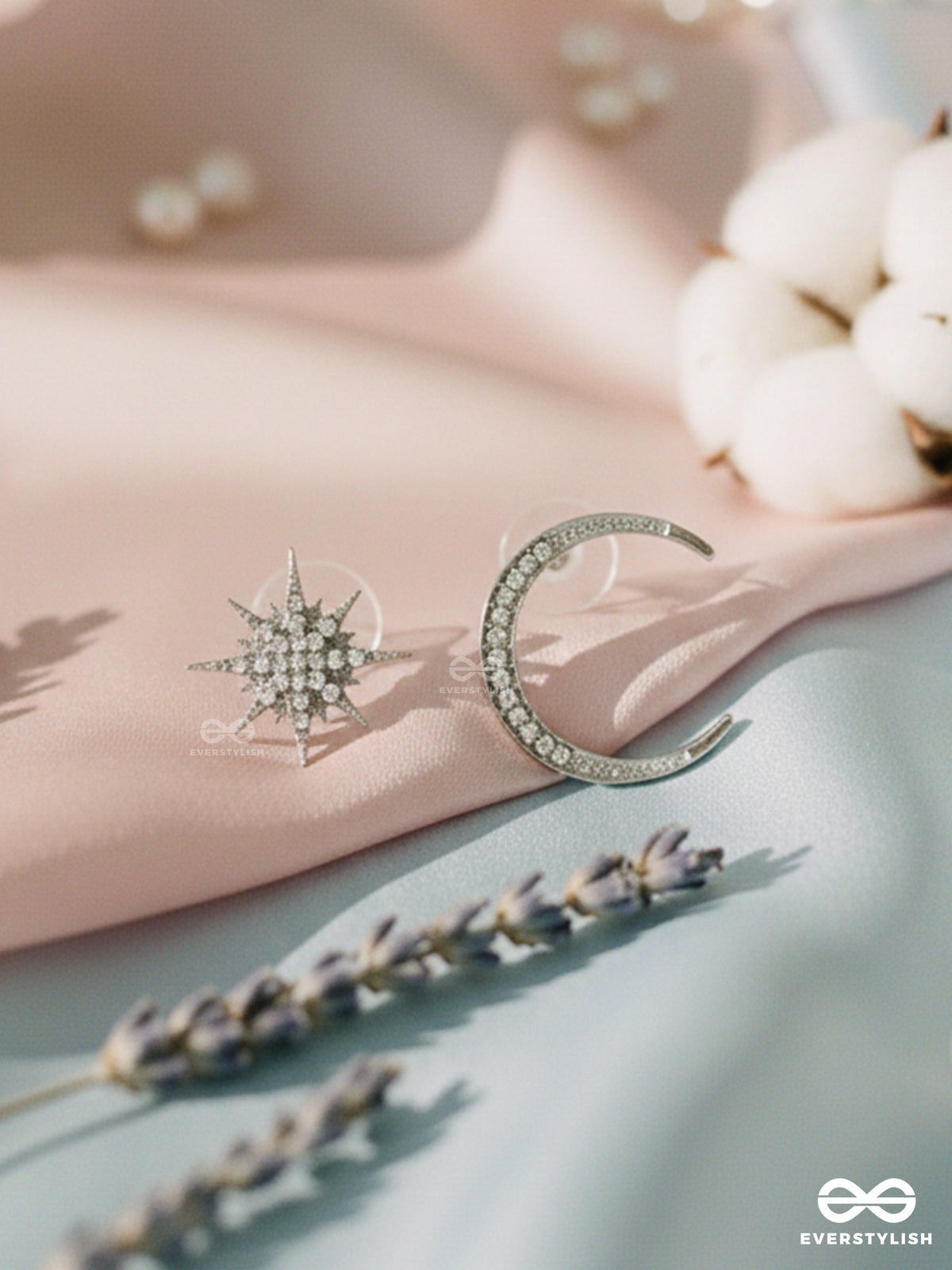 Twilight Duo - Star & Moon Studs