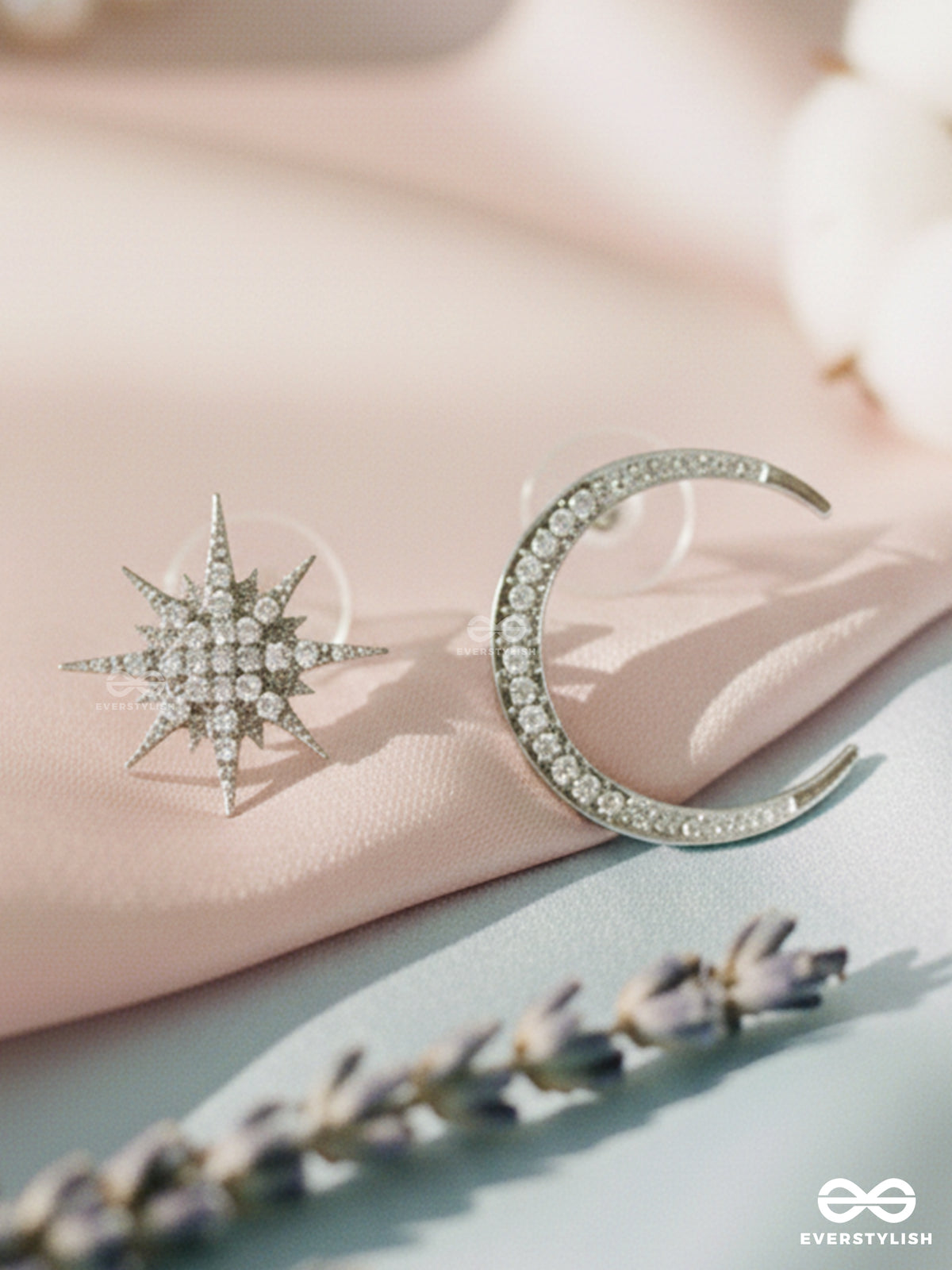 Twilight Duo - Star & Moon Studs