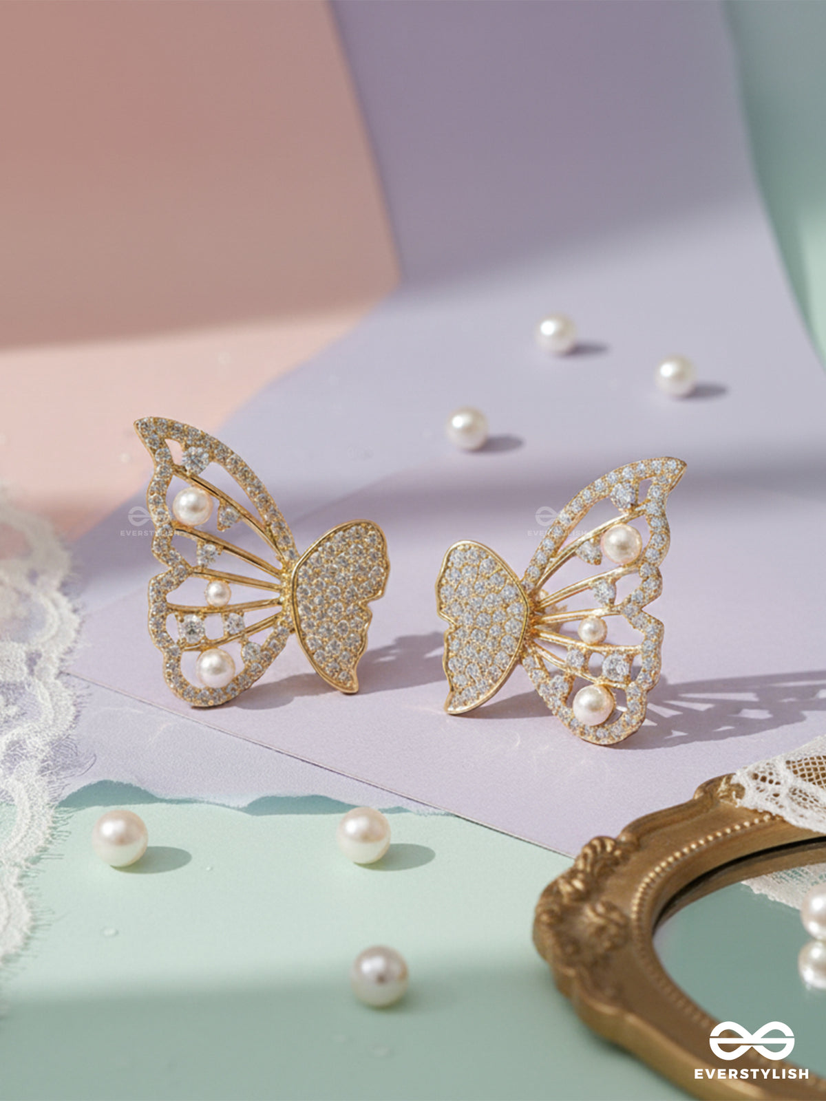 Wing Of Dawn - Dreamy Light-Touched Crystal Ear Jackets