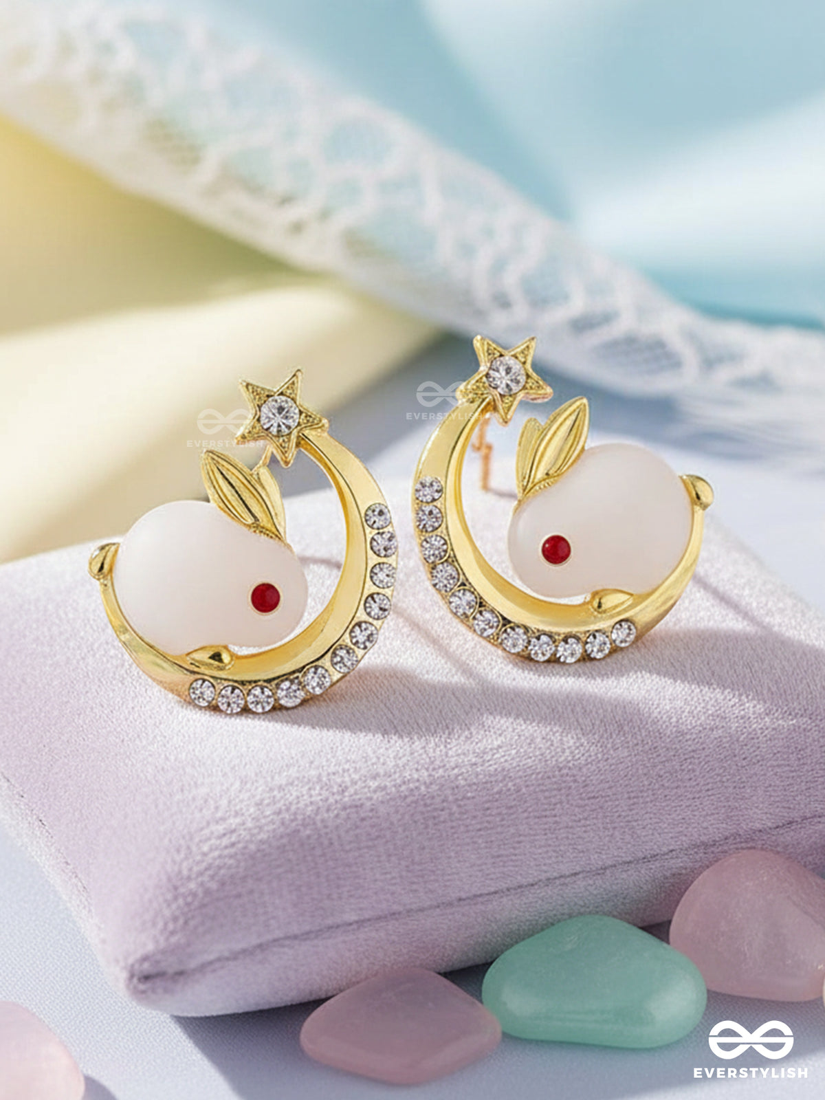 Bunny Twink - Adorable Celestial Stud Earrings
