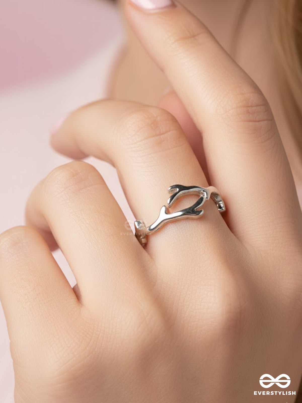 Silver Ripple - Sculpted Wave Ring