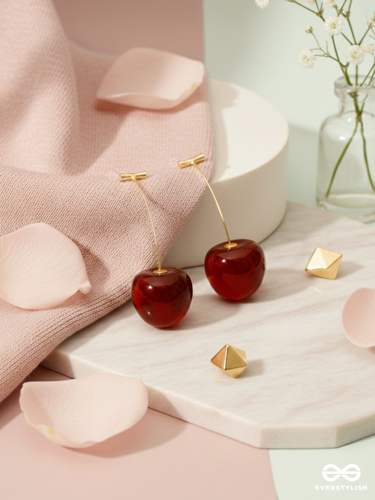 Cherry Pop - Playful Cherry Drop Earrings