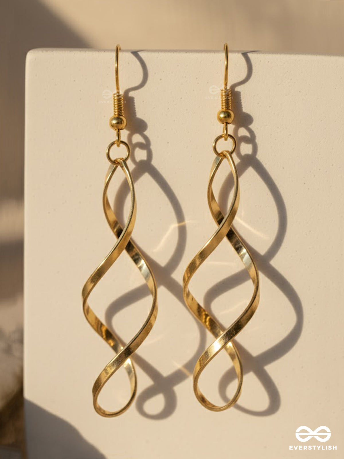 Infinity Drift - Fluid Sculptural Drop Earrings