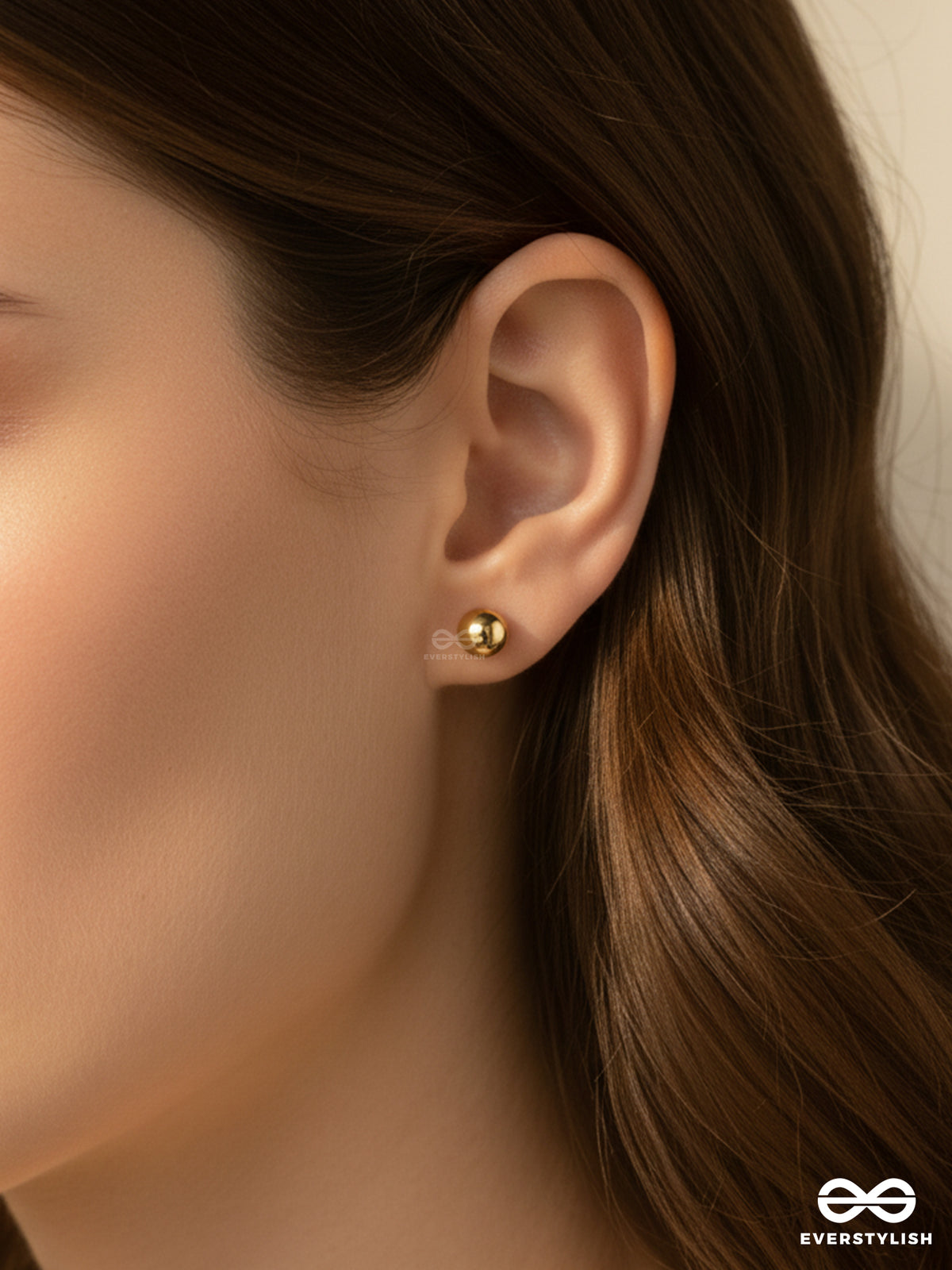 Dotty - Classic Gold Stud Earrings