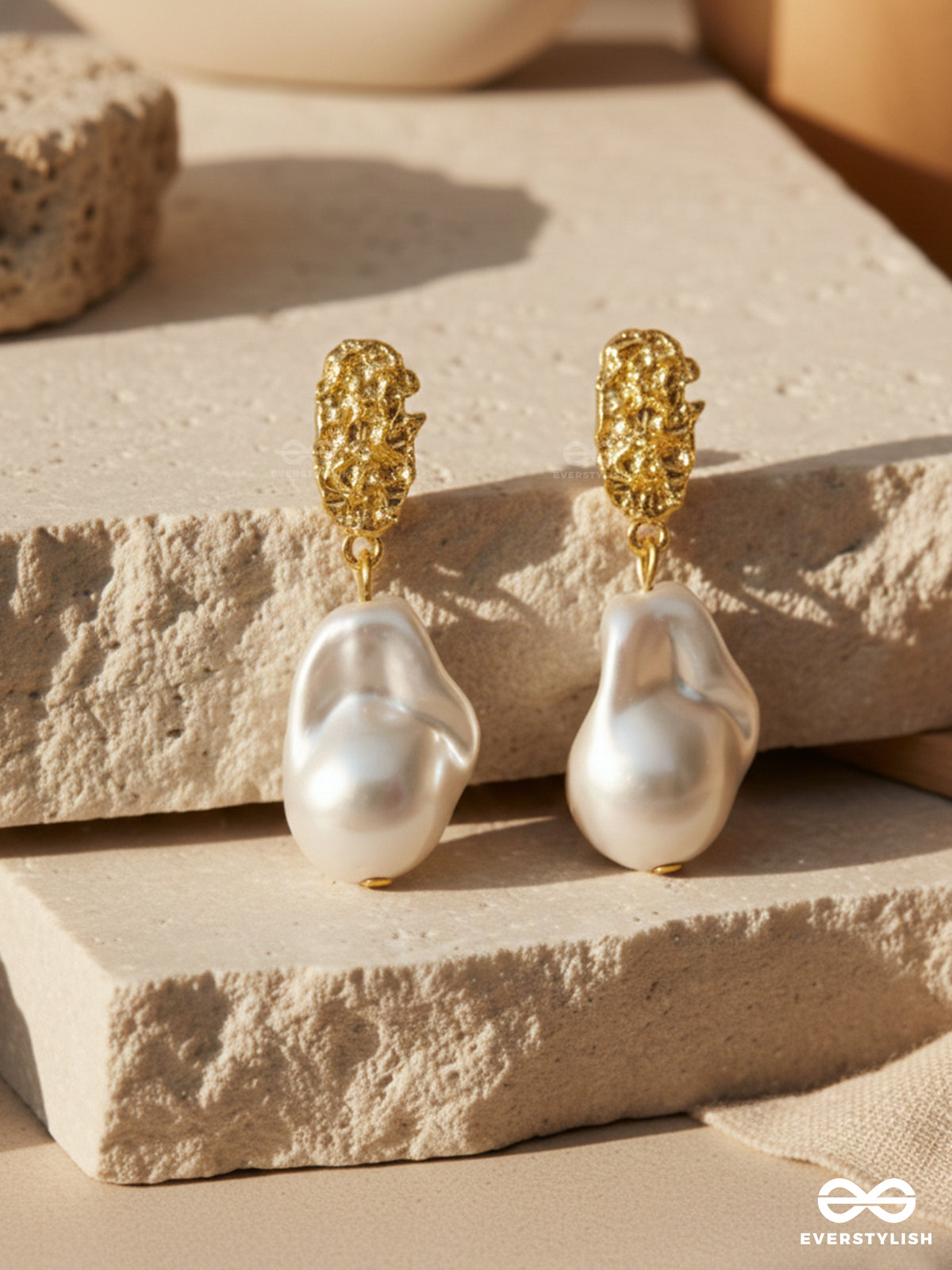 Pearl Petal - Soft Pearl Earrings