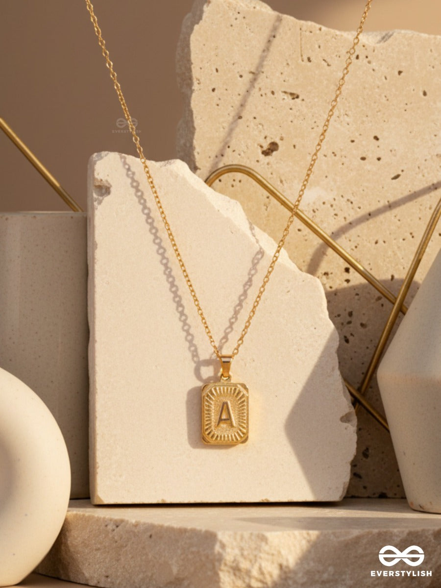 Alpha Whisper - Statement Letter Necklace