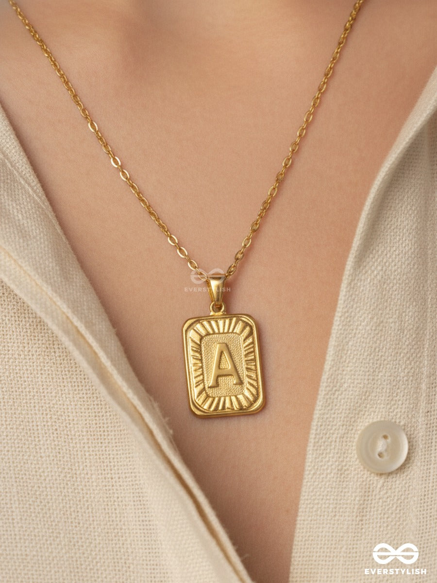 Alpha Whisper - Statement Letter Necklace