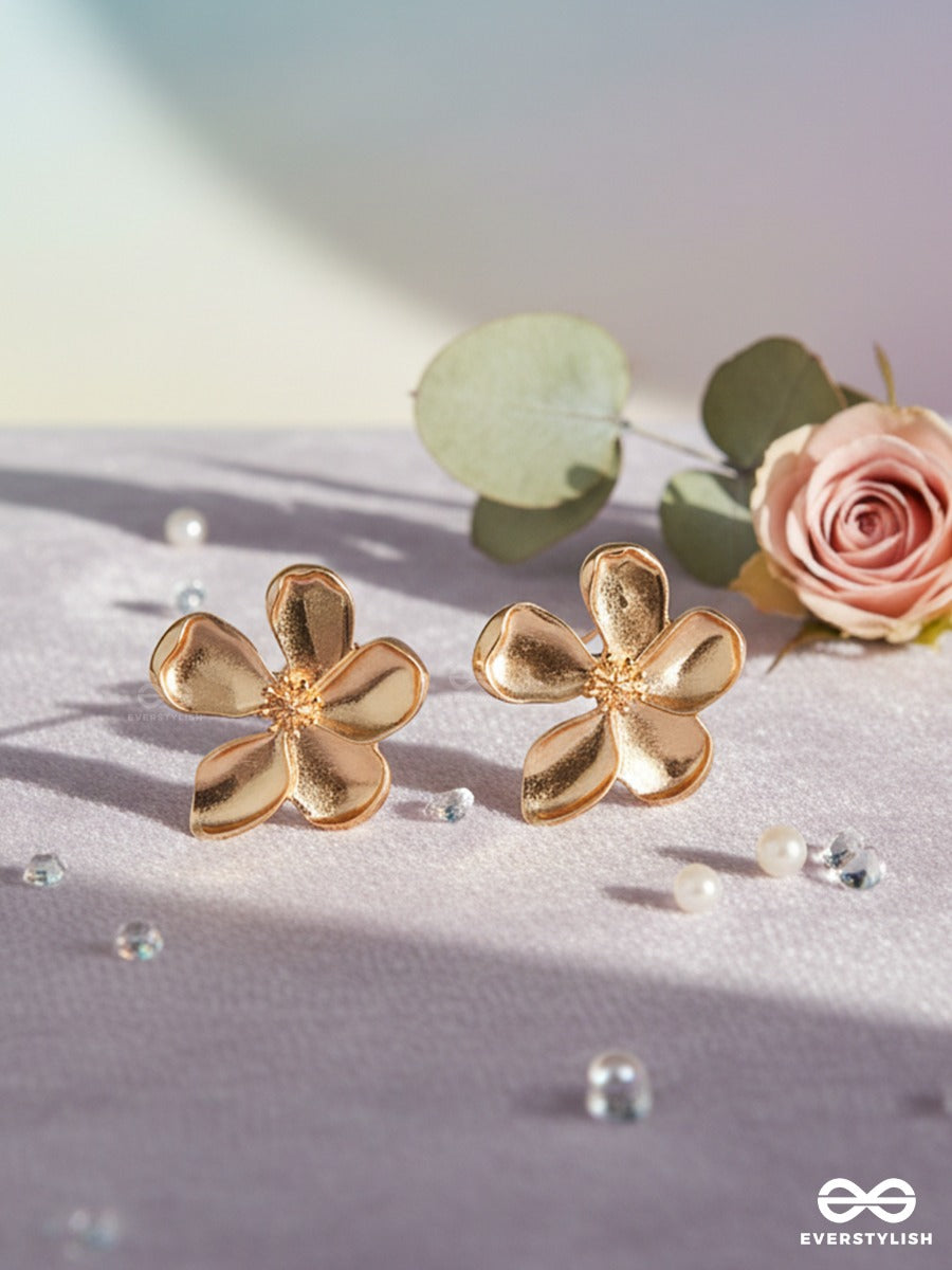 Golden Flora - Everyday Gold Stud Earrings