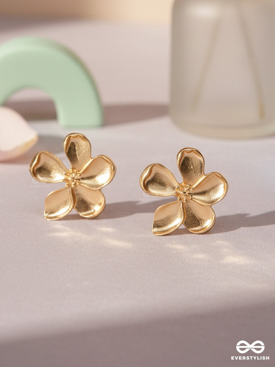 Golden Flora - Everyday Gold Stud Earrings