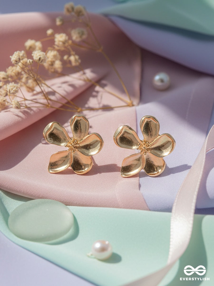 Golden Flora - Everyday Gold Stud Earrings