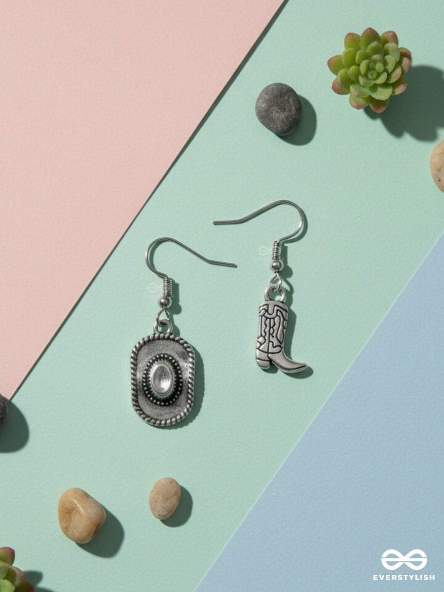 Cowgirl Cool -Mismatch Drop Earrings
