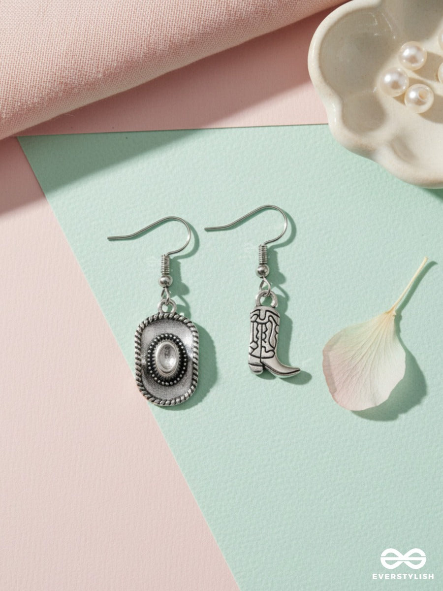 Cowgirl Cool -Mismatch Drop Earrings
