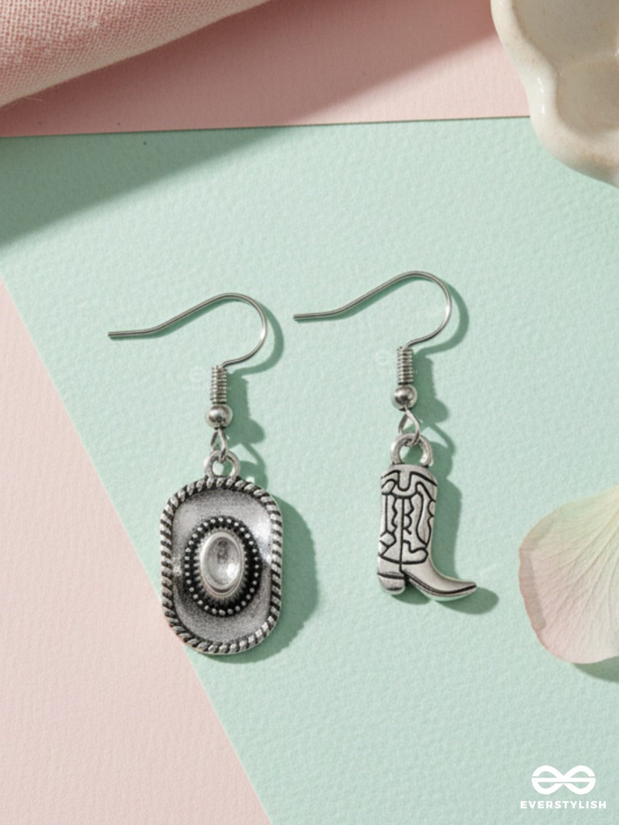 Cowgirl Cool -Mismatch Drop Earrings