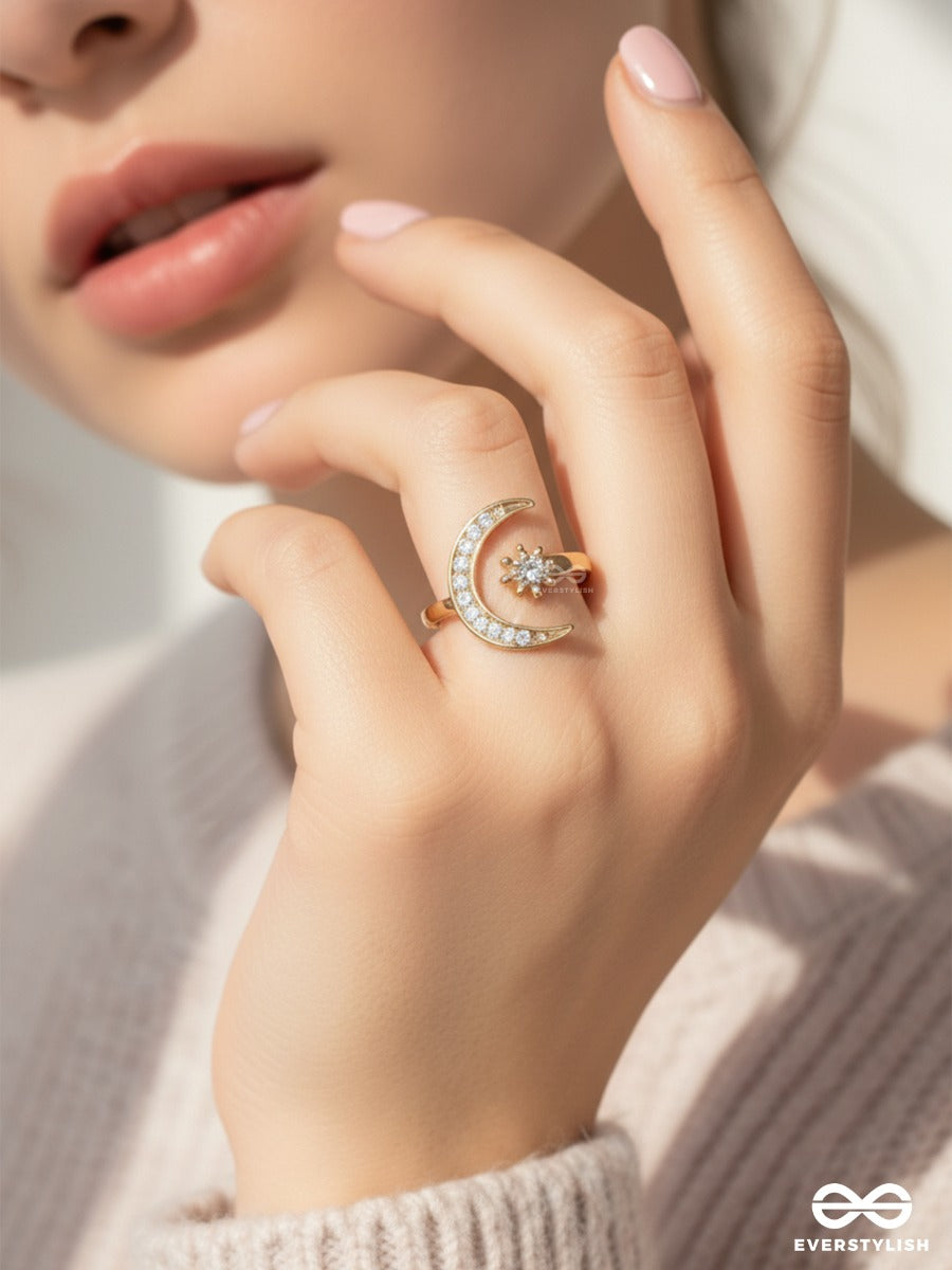 Moonkissed Star - Celestial Statement Ring