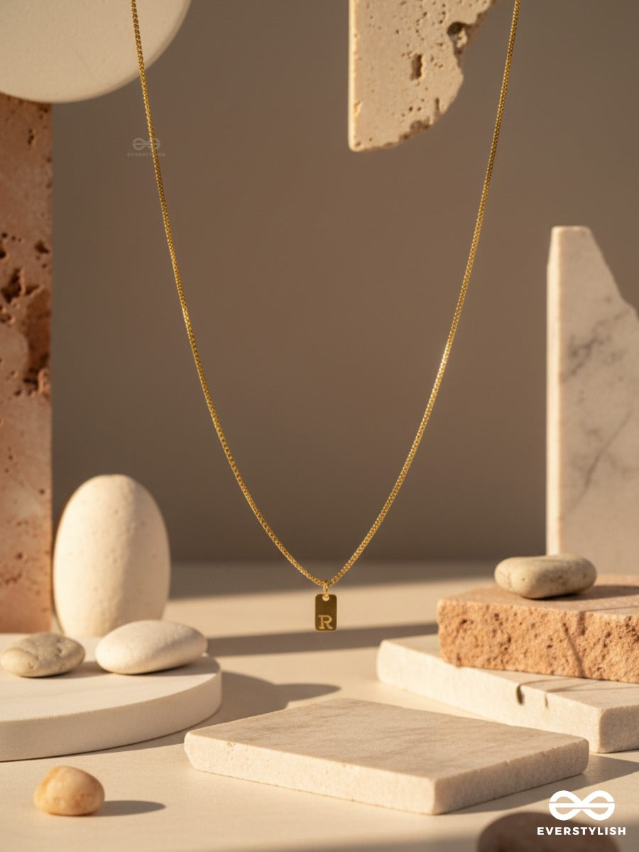 Mini Tag - Minimal Gold Necklace