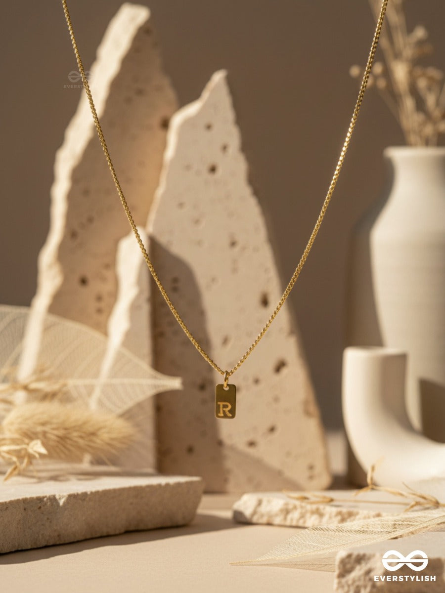 Mini Tag - Minimal Gold Necklace