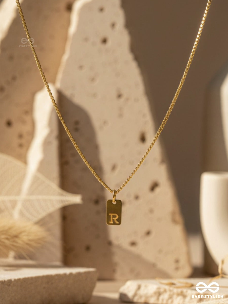 Mini Tag - Minimal Gold Necklace