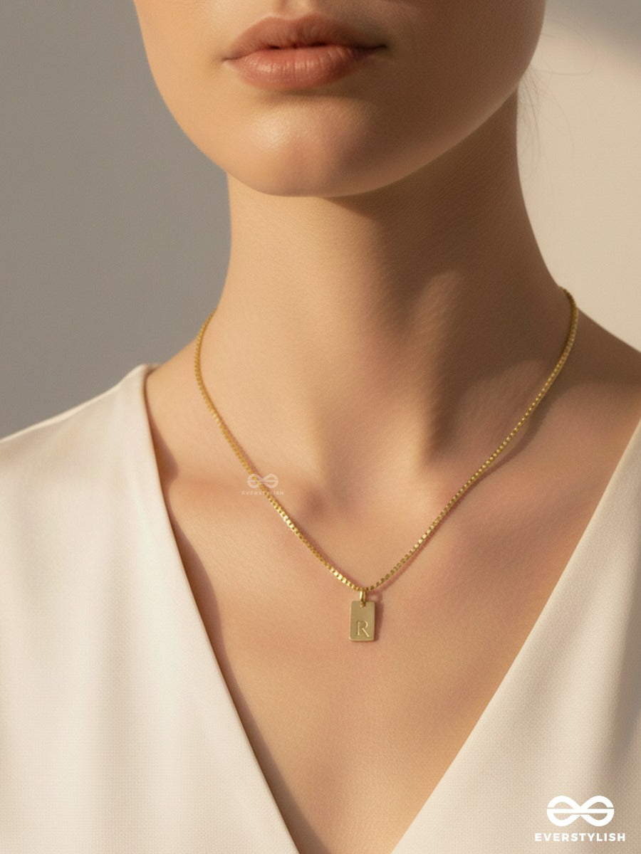 Mini Tag - Minimal Gold Necklace