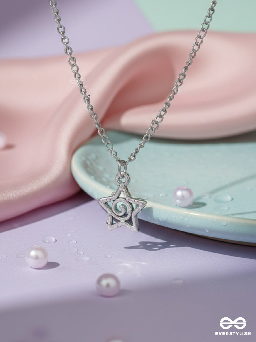 Star Trace - Everyday Silver Necklace