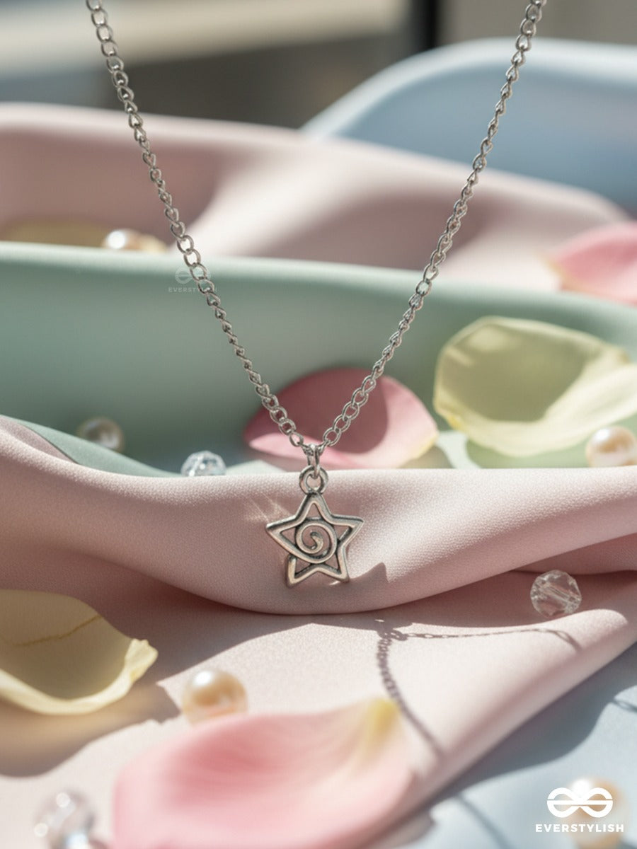 Star Trace - Everyday Silver Necklace