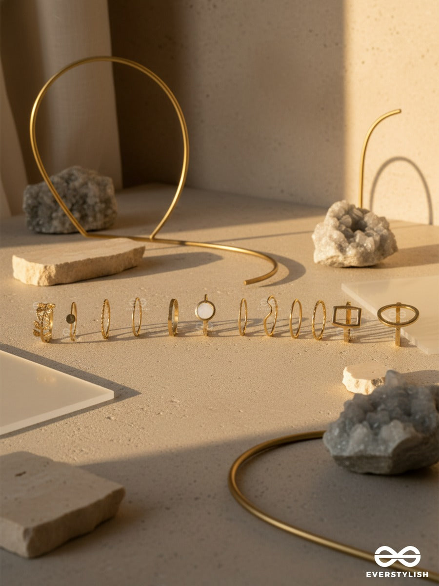 The Gold Stack - Everyday Ring Set