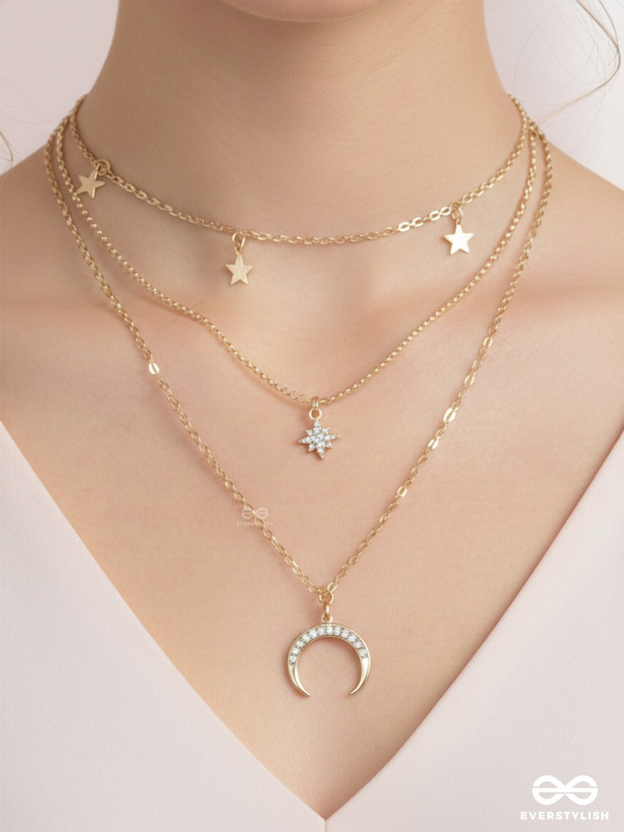 Twinkle Trail - Gold Layered Necklace