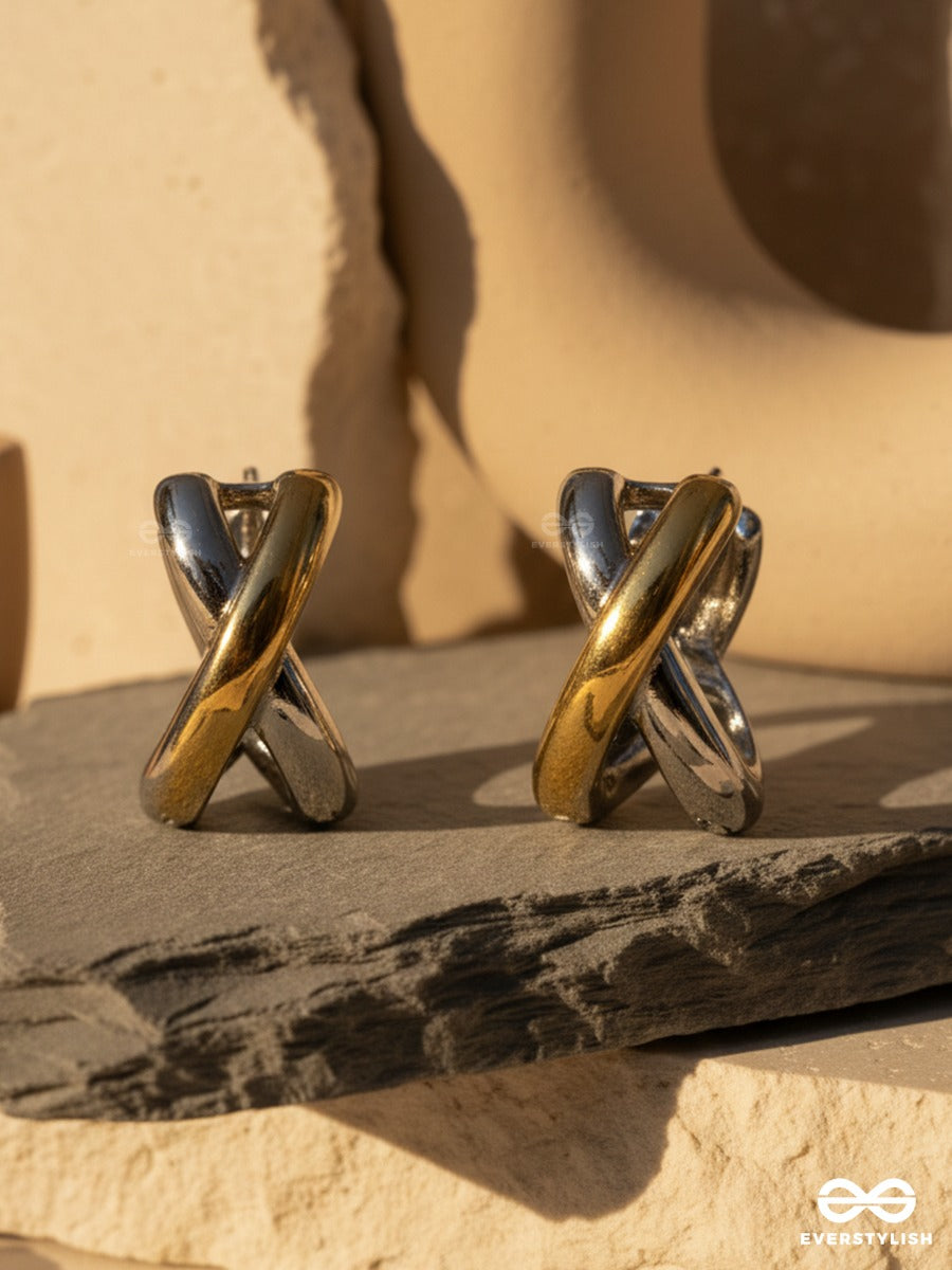 Crossover - Mixed Metal Hoops
