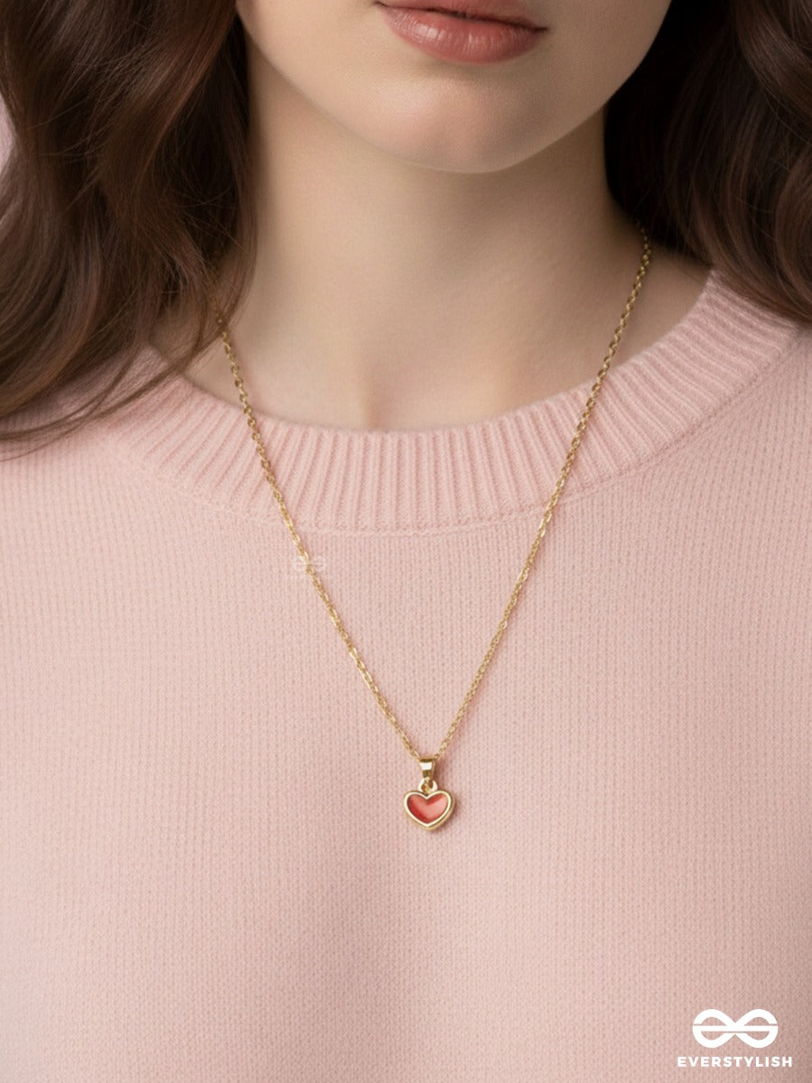 Cupid Note - Mini Heart Necklace