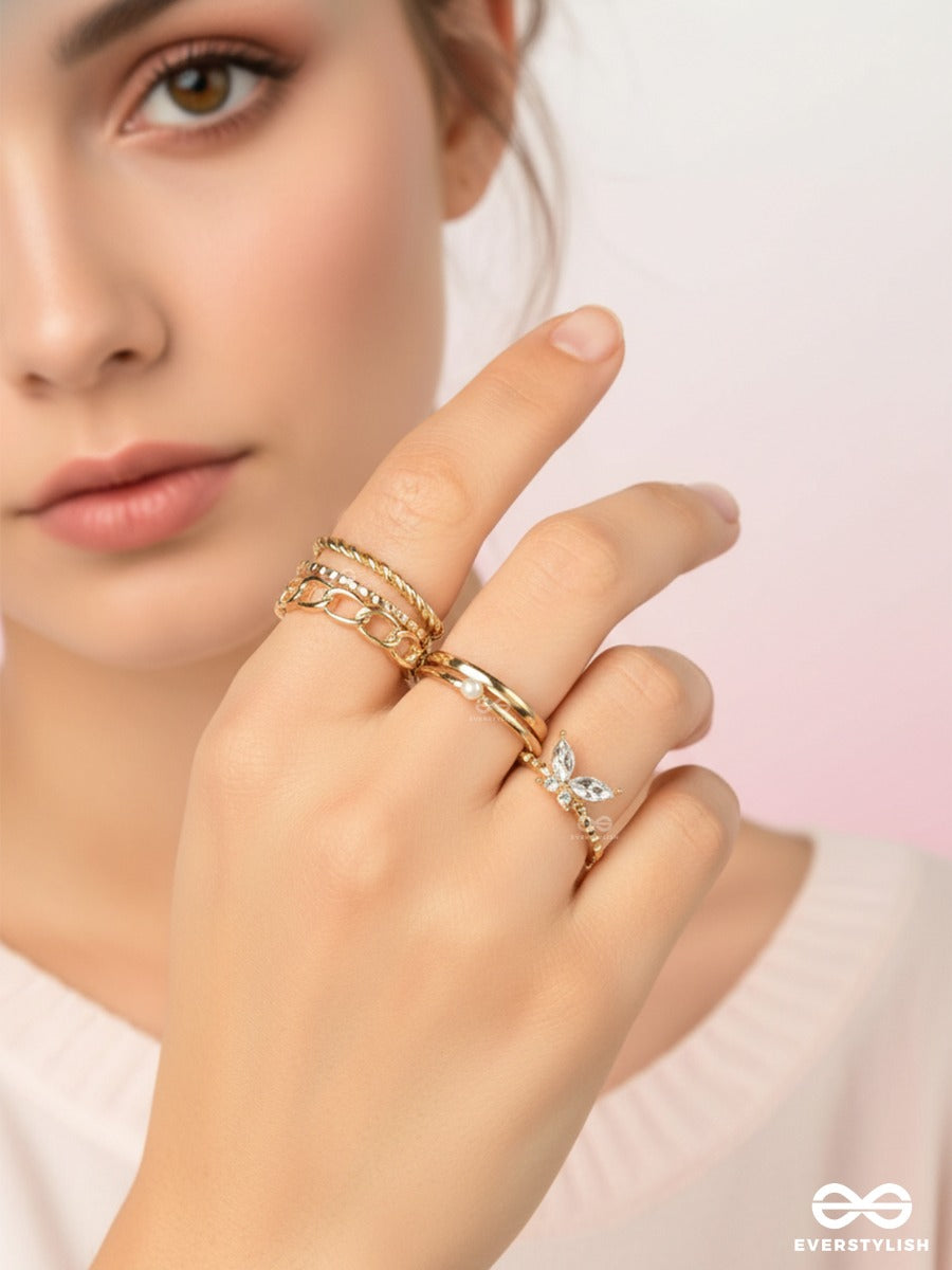 Romance Notes - Statement Ring Set