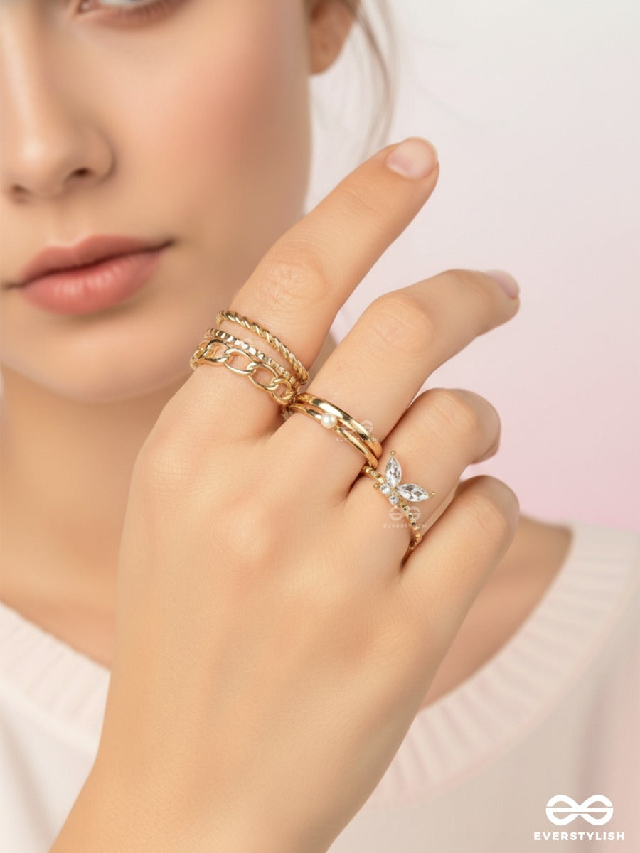 Romance Notes - Statement Ring Set