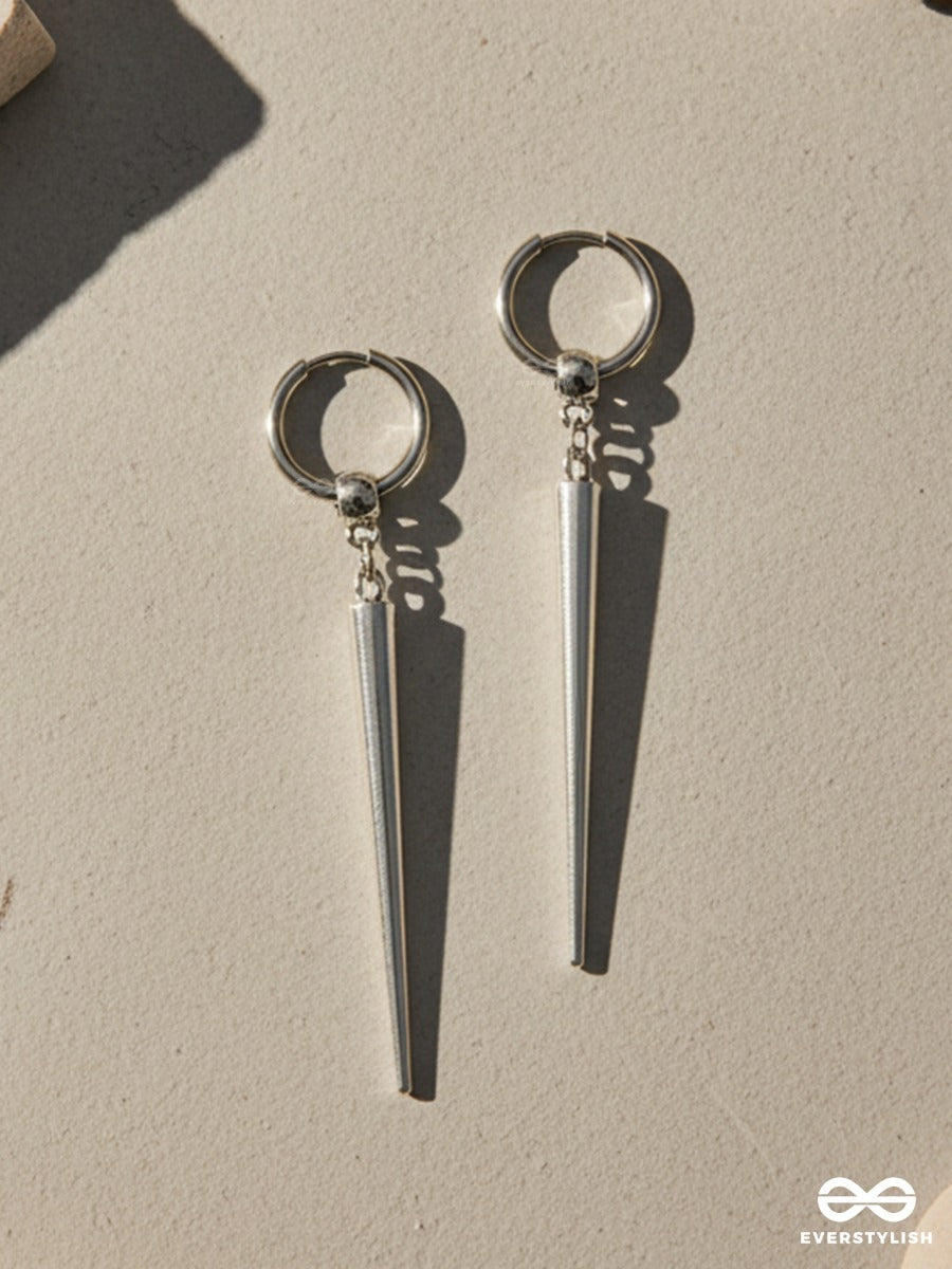 Ice Talon - Bold Metal Drop Earrings