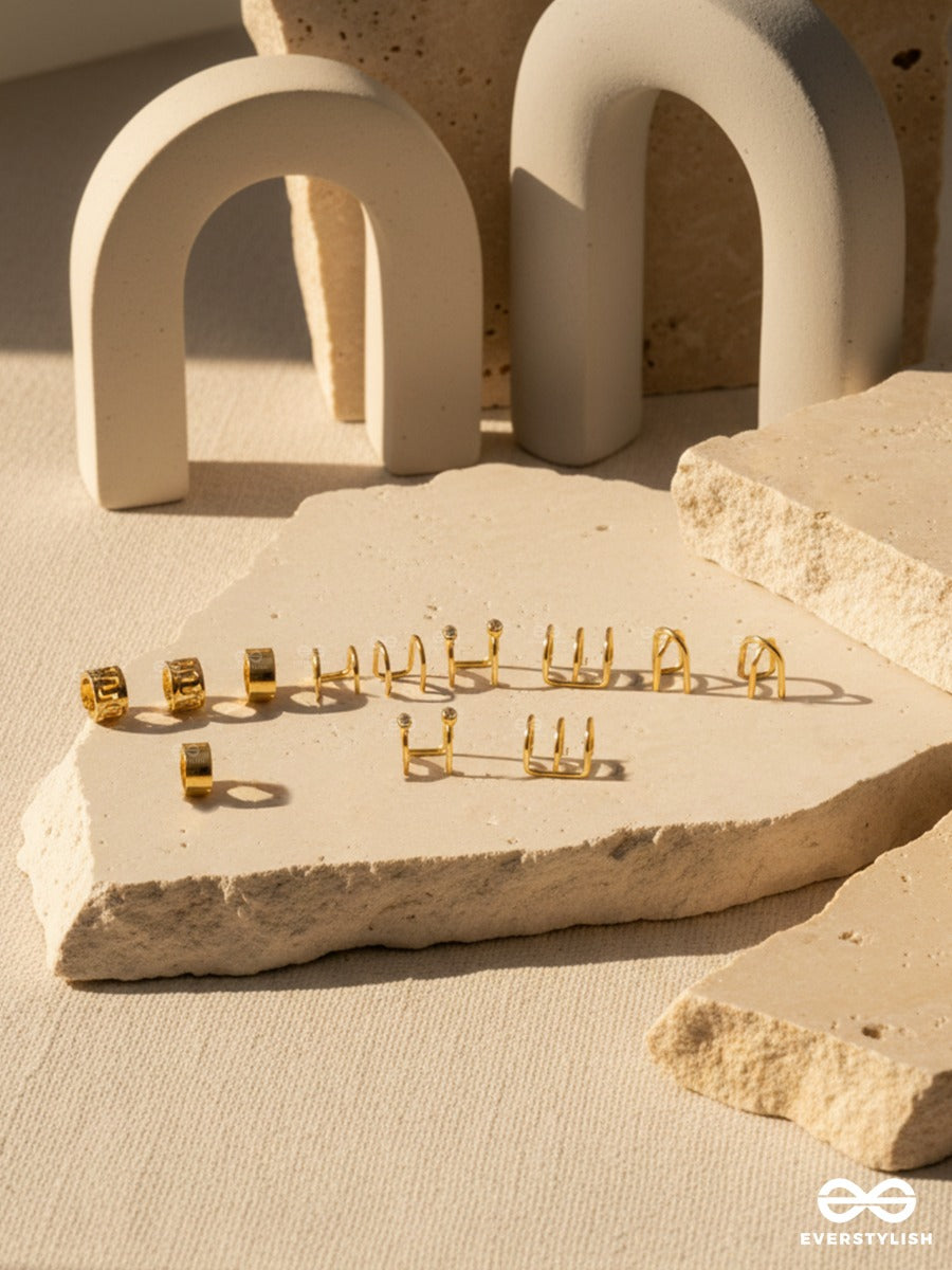 The It Mix - Golden Earcuff Set
