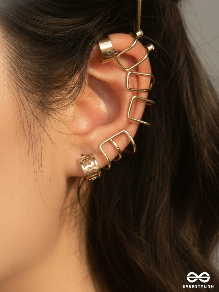 The It Mix - Golden Earcuff Set